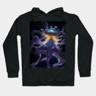 Luminescent Ballet: Ethereal Amoeba Hoodie